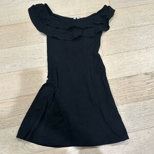 Black ASOS strapless shoulder dress 0